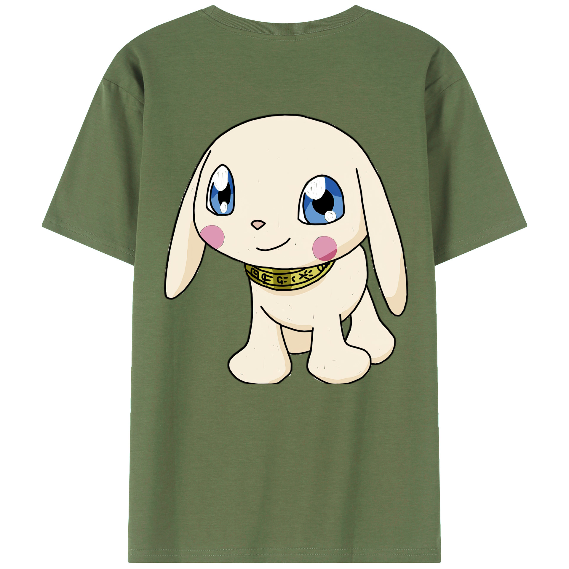（画像用） Digimon デジタルモンスター/デジモン 綿100％ メンズ半袖Tシャツ（バックプリント） 通気性